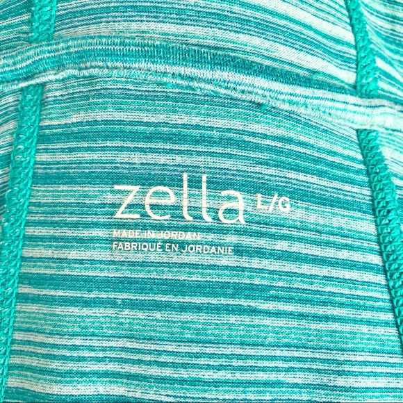 Zella Turquoise Blue Athletic Pullover Hoodie Top Large - Picture 4 of 13